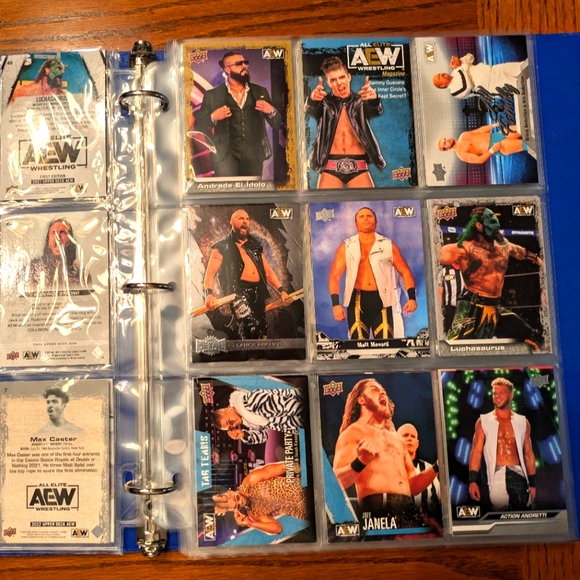 AEW Wrestling Cards Binder 🔥 AEW Trading Cards Collection Lot Collection - Picture 3 of 11